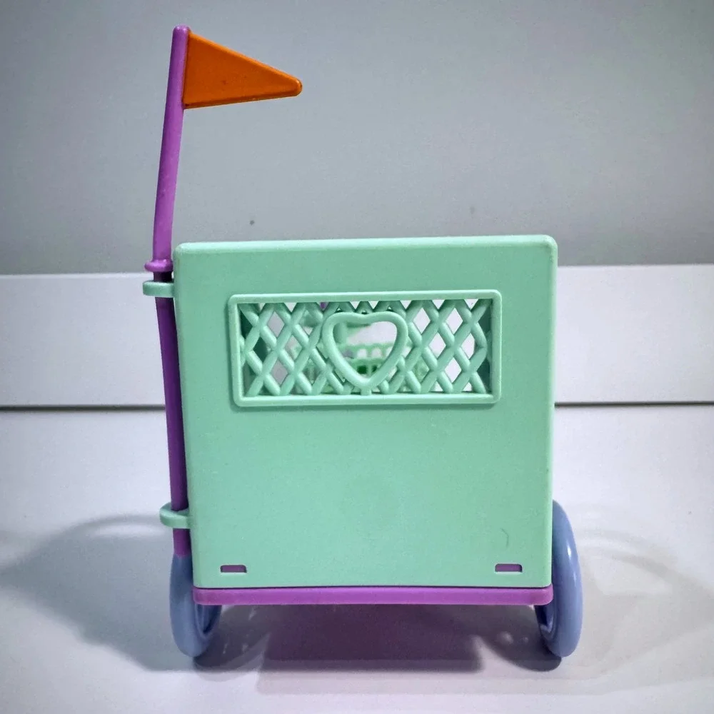 Caring Corners Back Roads Bike Child Dog Trailer Passenger Carriage Cart Flag